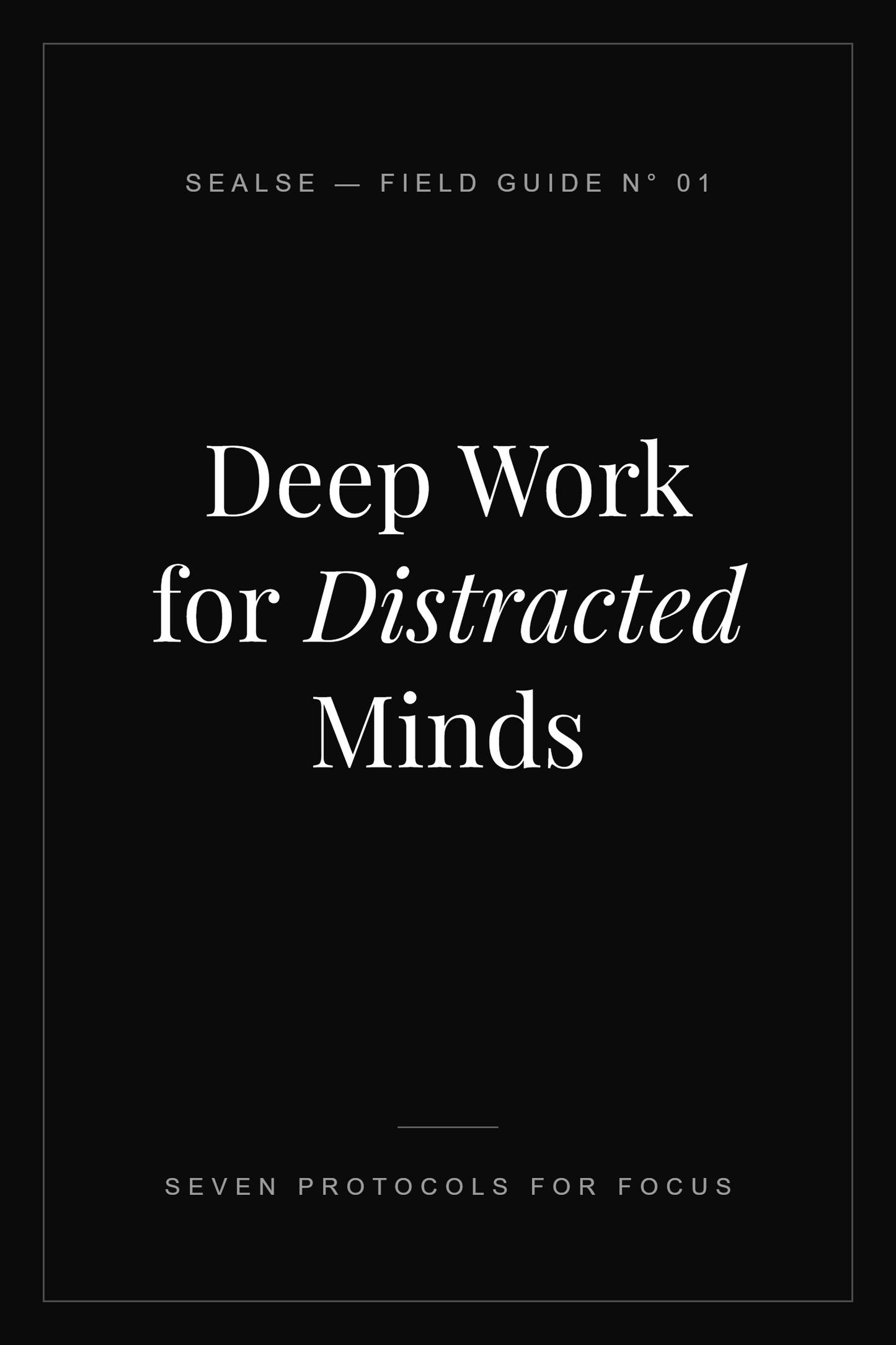 Deep Work for Distracted Minds — ebook cover