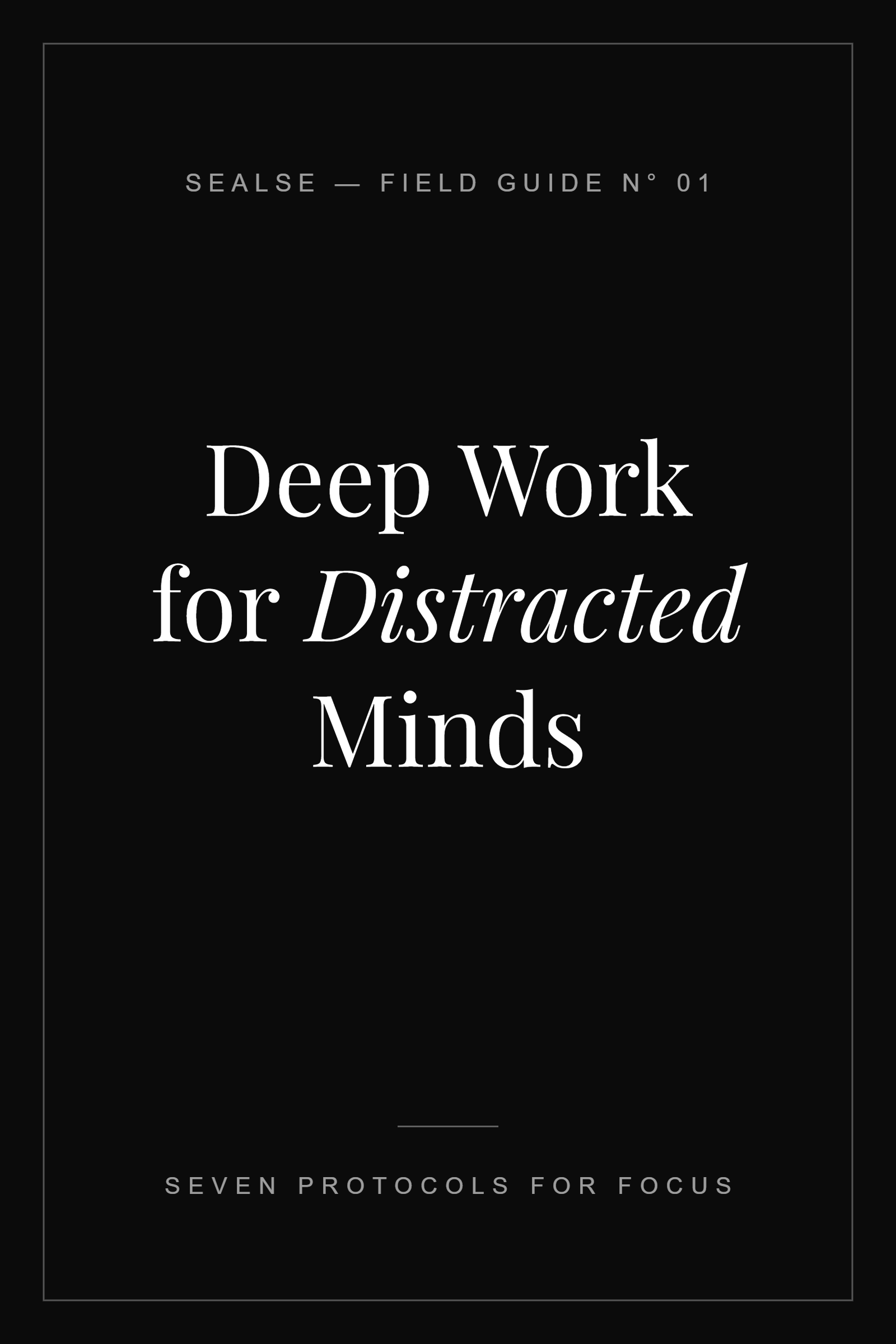 Deep Work for Distracted Minds — ebook cover
